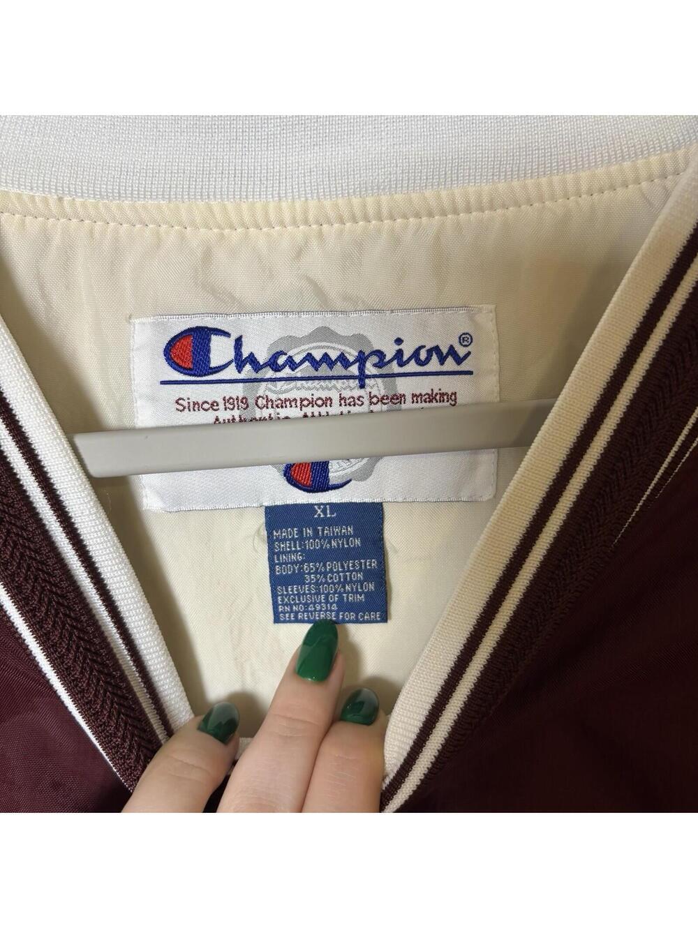 VTG 90s Virginia Tech Champion Pullover Men’s Size XL Maroon Hokies Football Szn - Picture 5 of 7